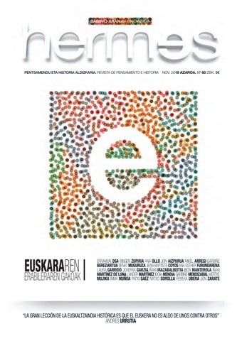 Imagen de la portada de la revista Hermes número 60