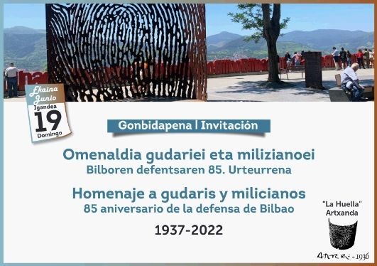 1937-2022: Homenaje a gudaris y milicianos