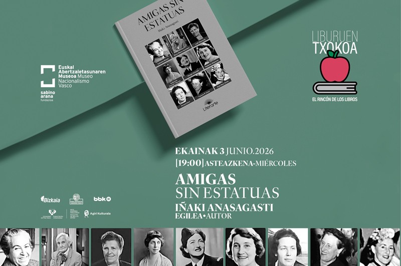 Iñaki Anasagasti presentará su libro “Amigas sin estatuas” en el Museo del Nacionalismo Vasco