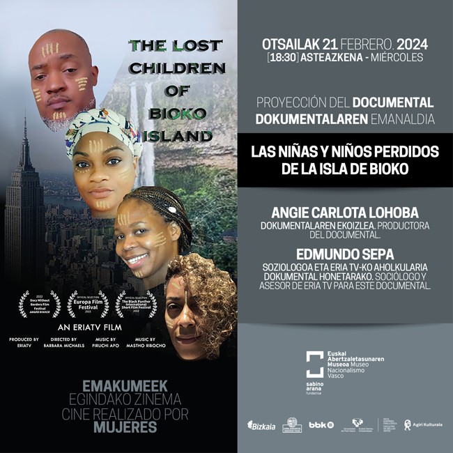 Presentación en Bilbao del documental “Las niñas y niños perdidos de la isla de Bioko”