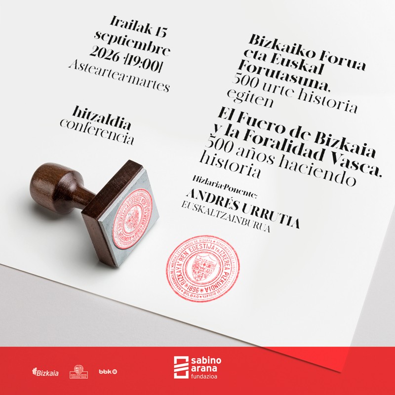 Andres Urrutiak foru tradizio juridikoari buruzko gogoeta egingo du Bizkaiko Foru Barriaren V. mendeurrenaren kariaz