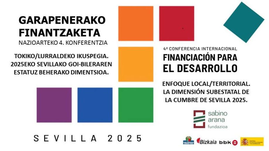 Mintegia: Tokiko/lurraldeko ikuspegia darabilen garapenerako finantzaketa
