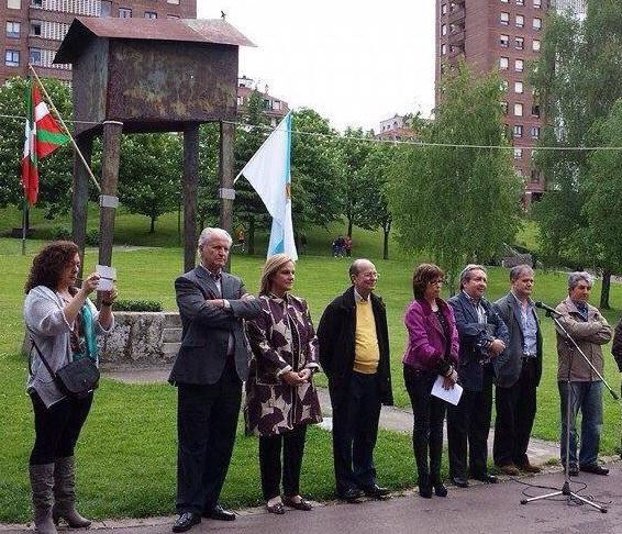 Homenaje de Sabino Arana Fundazioa y la Irmandade de Centros Galegos en Euskadi a Castelao
