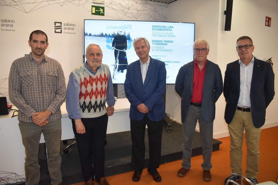 Sabino Arana Fundazioa y Arizmendiarrieta Kristau Fundazioa reivindican la actualidad del modelo empresarial humanista impulsado por José María Arizmendiarrieta