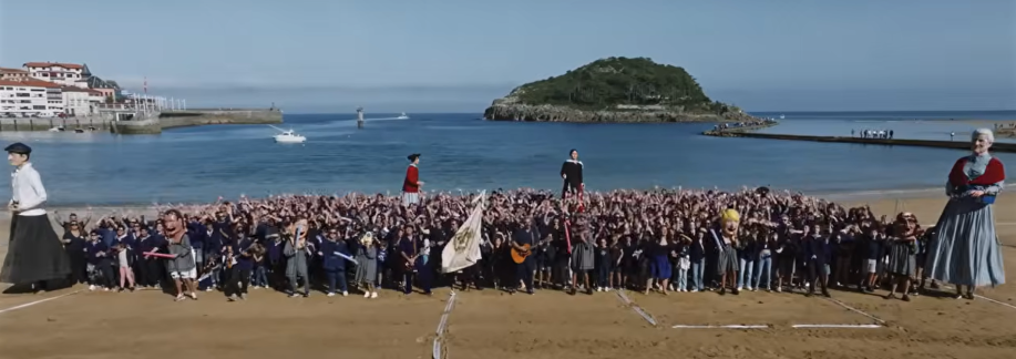 Lekeitio 700erako bideoa grabatzen, Isuntzan.