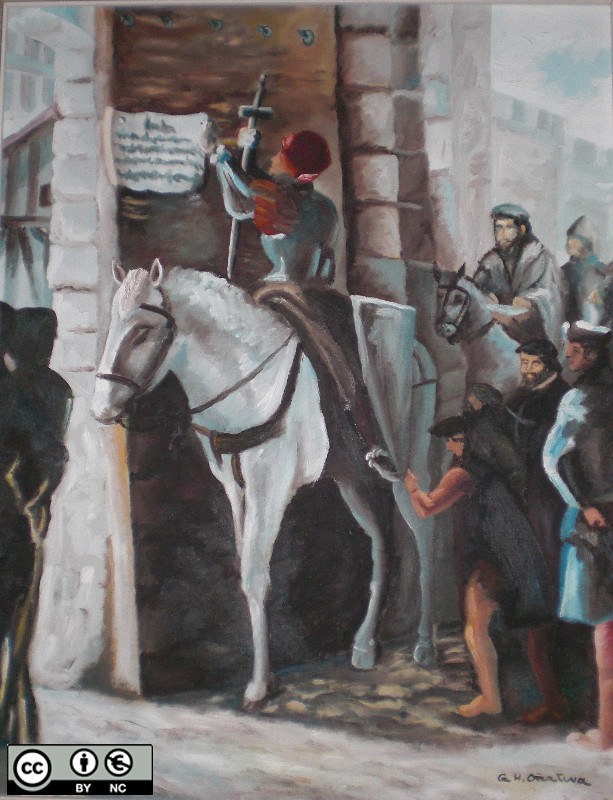 El ‘desafío’ de Azkoitia se escenificó clavando un cartel y marcó un hito en las guerras banderizas.