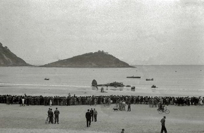 75 años del final de la II Guerra Mundial en Europa, el día que el nazi Degrelle aterrizó en La Concha (San Sebastián)