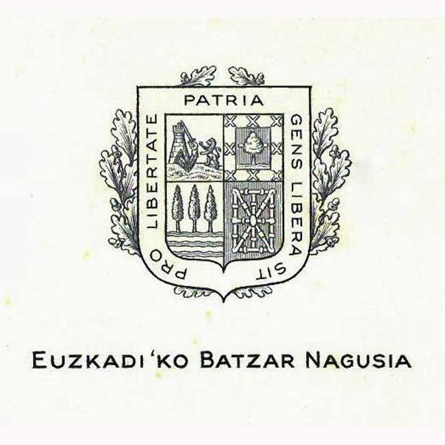 Sello del Consejo Nacional de Euzkadi. Sello del Consejo Nacional de Euzkadi.