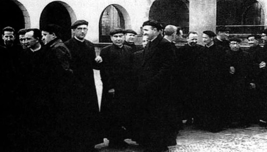 Sacerdotes vascos en la cárcel concordataria de Zamora en 1967.