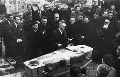 Imagen del funeral del Lehendakari José Antonio de Agirre y Lekube