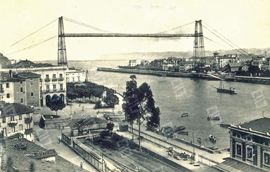 El Puente Bizkaia, el primer puente transbordador de estructura metálica construido en el mundo