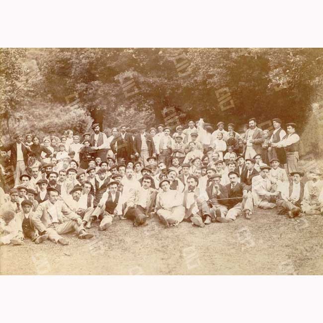 14 de julio de 1895, primer aniversario del Euskeldun Batzokija, celebrado en Izartza (Sondika). 
