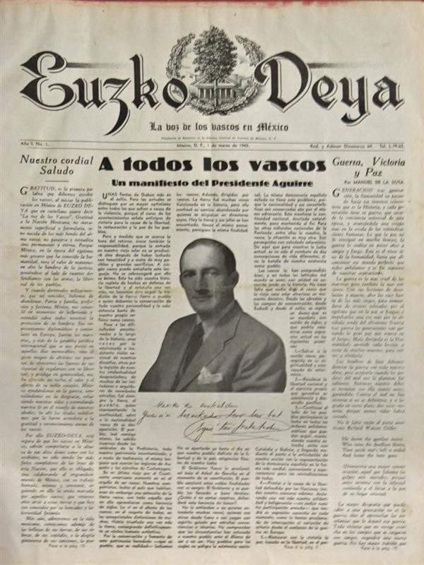 Mexikoko Euzko Deya: erbesteratutako euskaldunen ahotsa