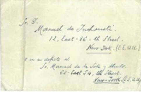 Carta de José Antonio Agire a Manuel Intxausti