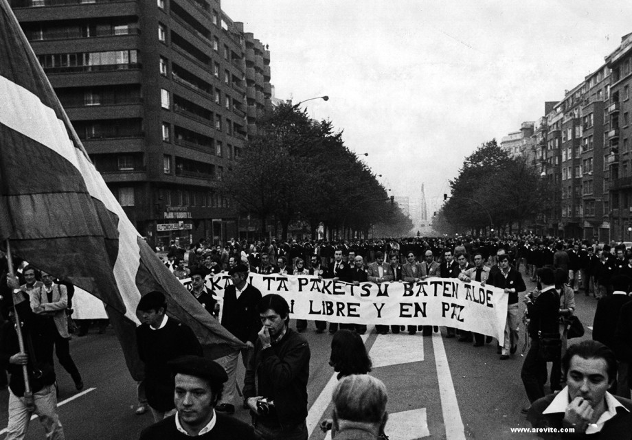 Manifestación en Bilbao el 28 de octubre de 1978.