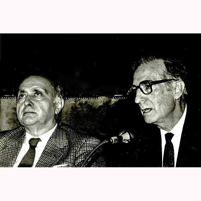 Jesús María Alkain junto a Martín Ugalde, Donostia 1983