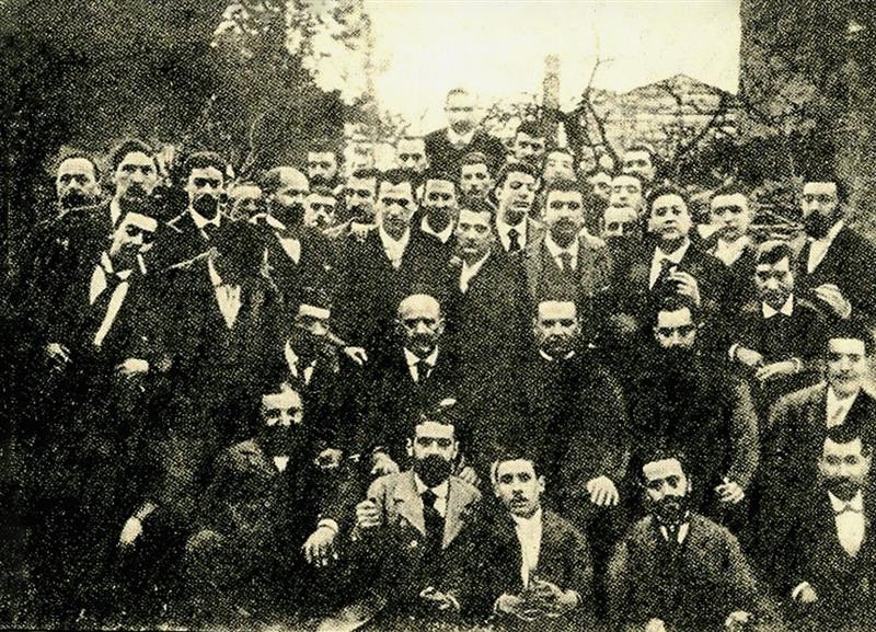 Primer Congreso ortográfico del euskera, en Hendaia, en 1901