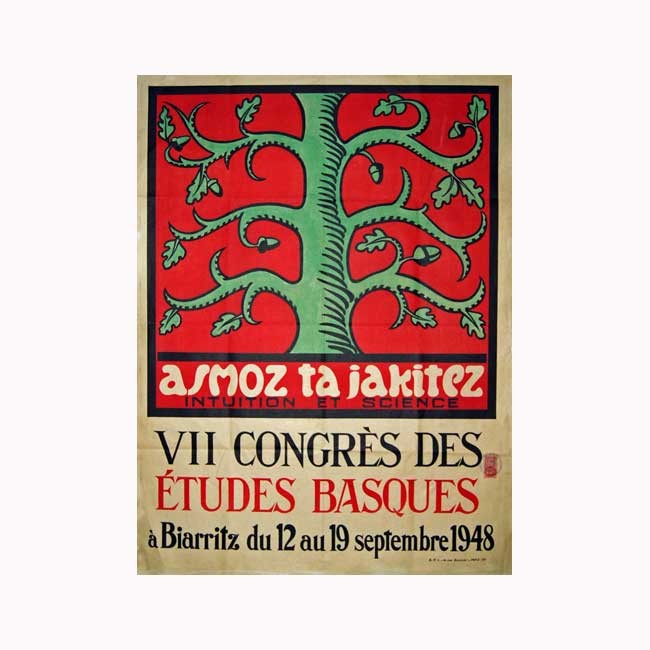 Cartel del VII Congreso de Estudios Vascos