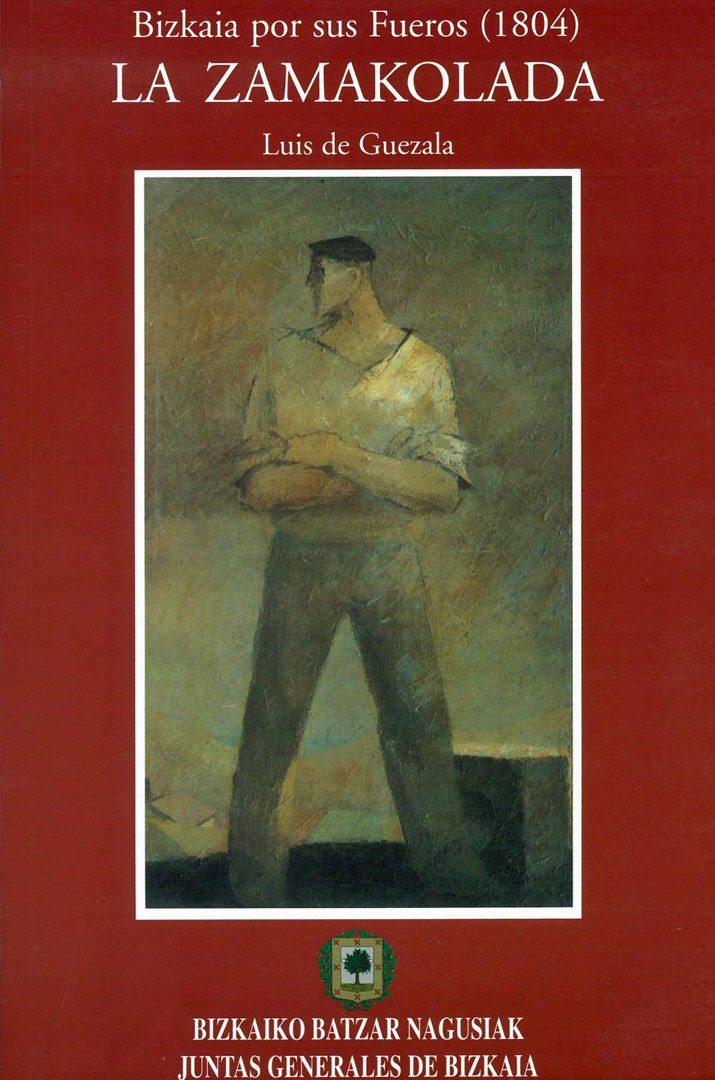 “Gizona”, obra del artista Anselmo de Guezala, portada del libro de Luis de Guezala “La Zamakolada. Bizkaia por sus fueros (1804)”.
