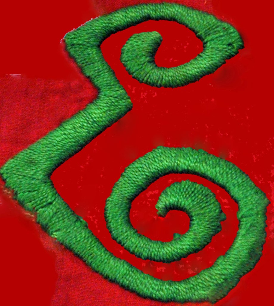 La E gótica para formar el nombre del \