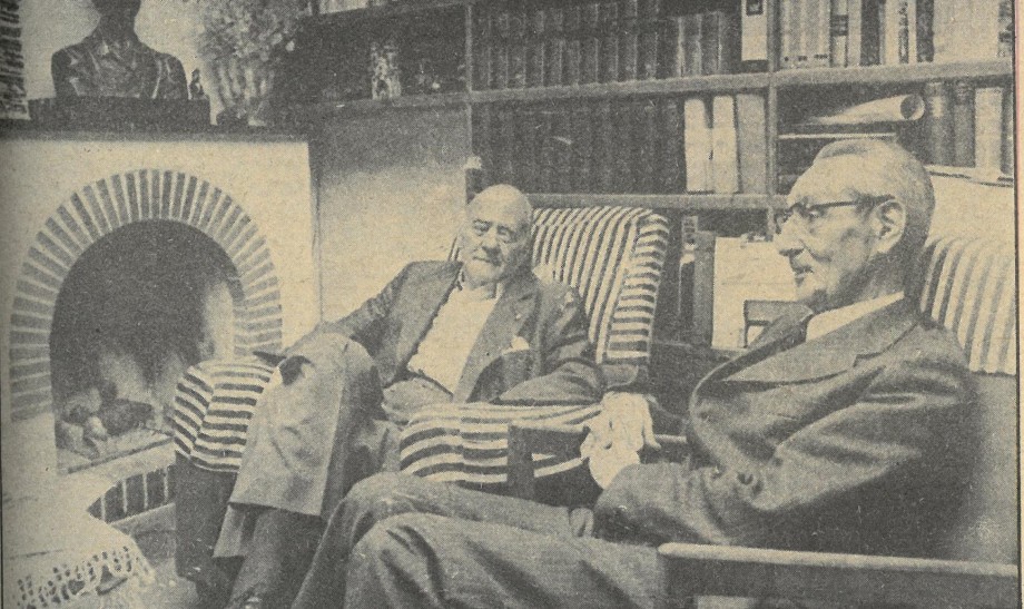 Josep Tarradellas eta Jesús Mª Leizaola.