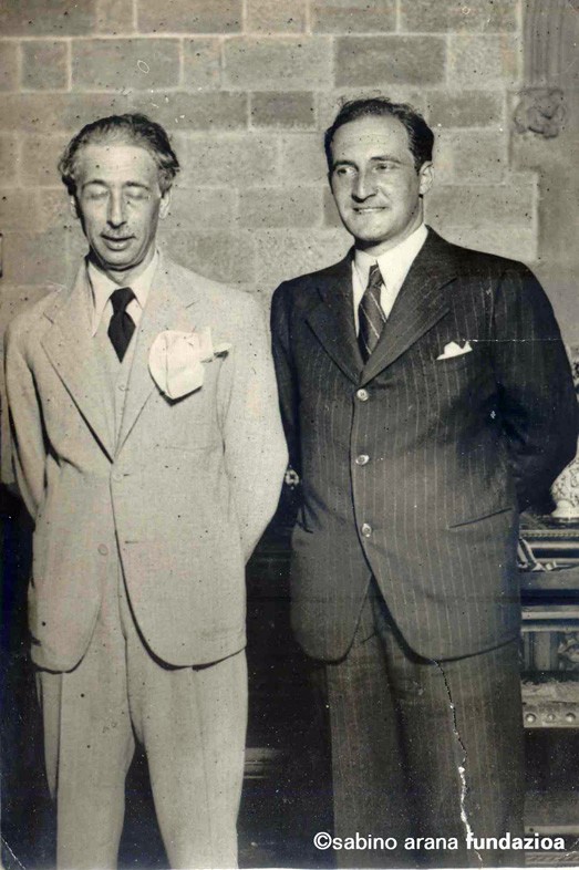 Lluís Companys eta José Antonio Agirre.